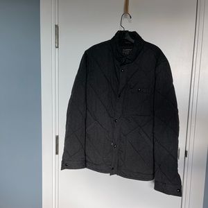 J Crew Sussex Quilted Jacket - dark grey.